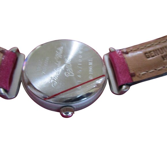 Vintage Barbie Starlight Waltz Watch Pink Leather Strap Box By Relic 1995 Works - Picture 16 of 16